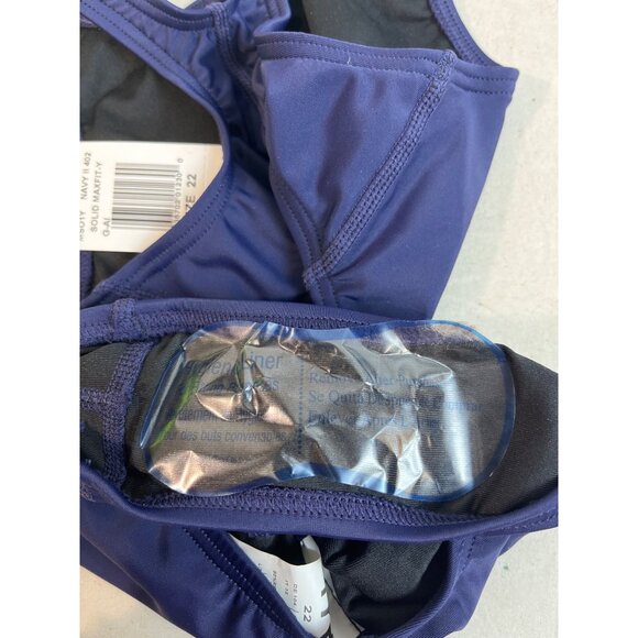 TYR Womens Navy Maxfit Swimsuit Size 22 Chlorine Resistant UPF 50+ Recycled Mate - Picture 6 of 7